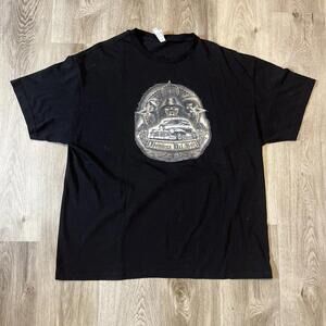 Old School Graphic Black T Shirt Oldies Car Low Rider Cholo Style Size XXL
